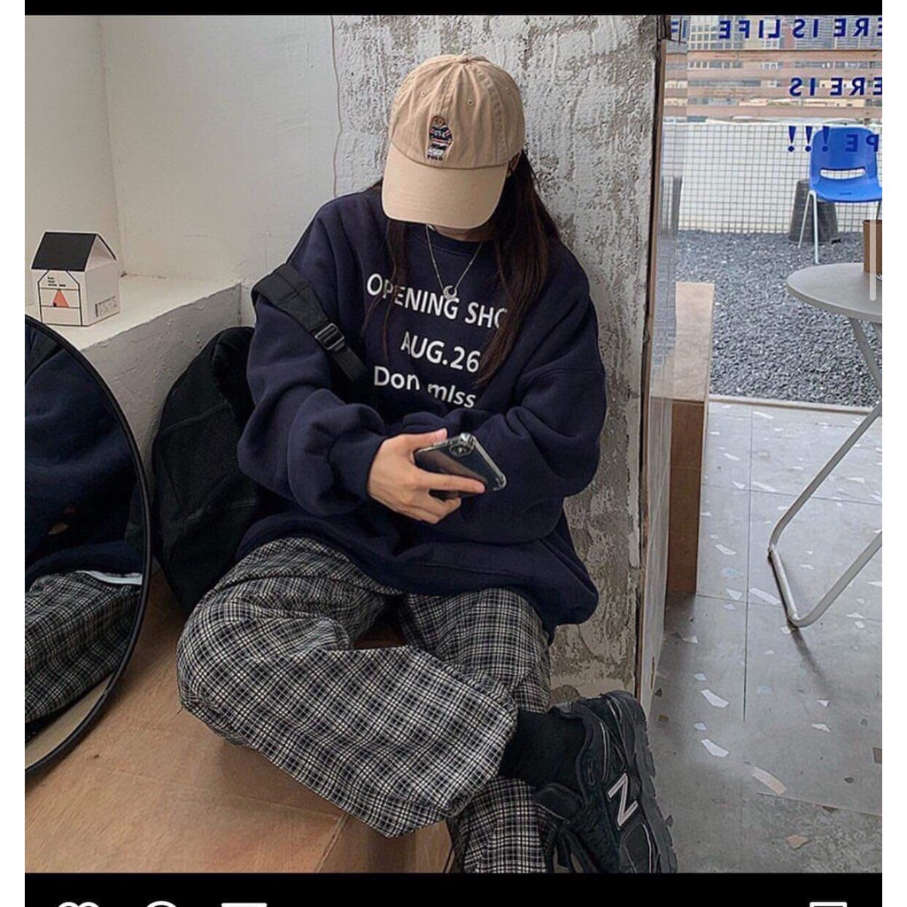 Áo Nỉ  Unisex In Open 2 Màu Chất Liệu Nỉ Ngoại Dày Áo Sweater Ulzzang Wild.Goute | BigBuy360 - bigbuy360.vn