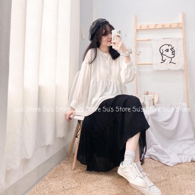 Áo bbd cổ tròn form rộng A1421 SUSTORE !