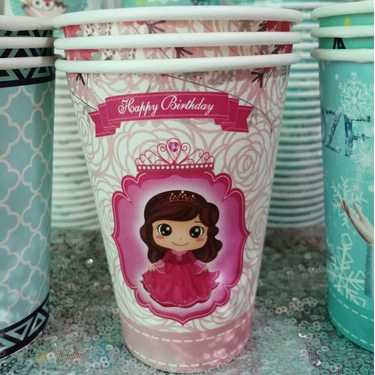 50 Ly giấy thiết kế nhiều chủ đề size 12oz  300ml
