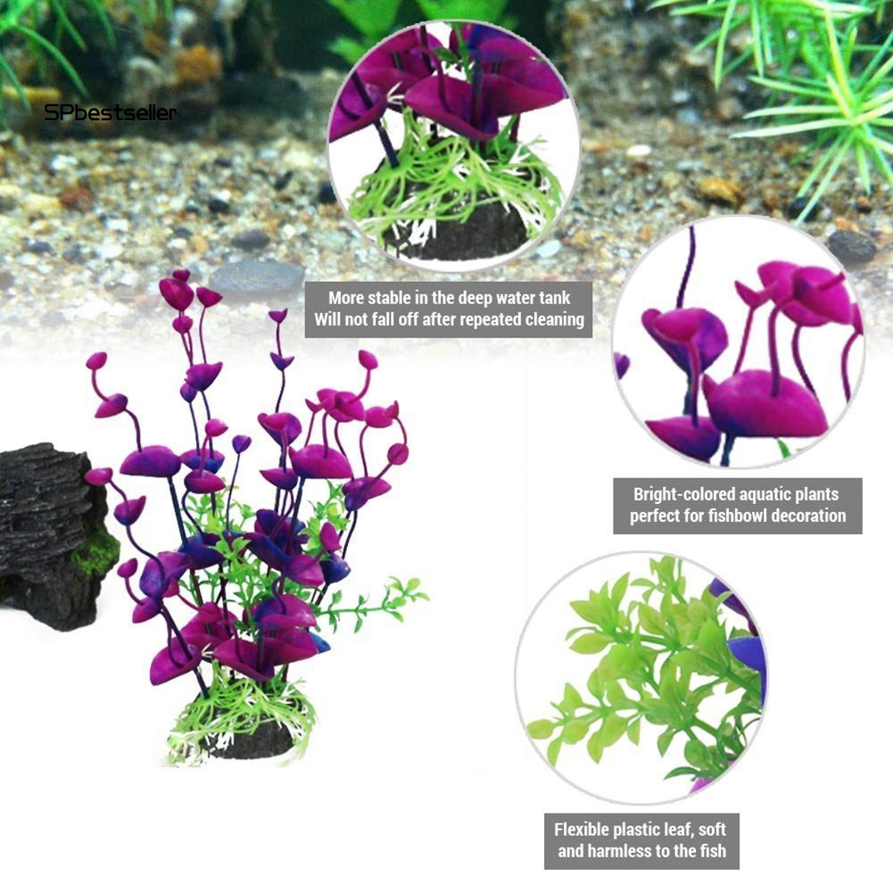 Mô hình cây nhựa giả dùng trang trí bể cảnh tiện lợi dễ dùng