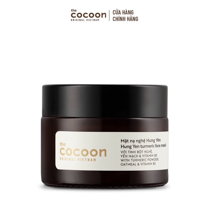 Mặt nạ NGHỆ Hưng Yên Cocoon - Yến mạch, B3 dưỡng da trắng mịn 30ml