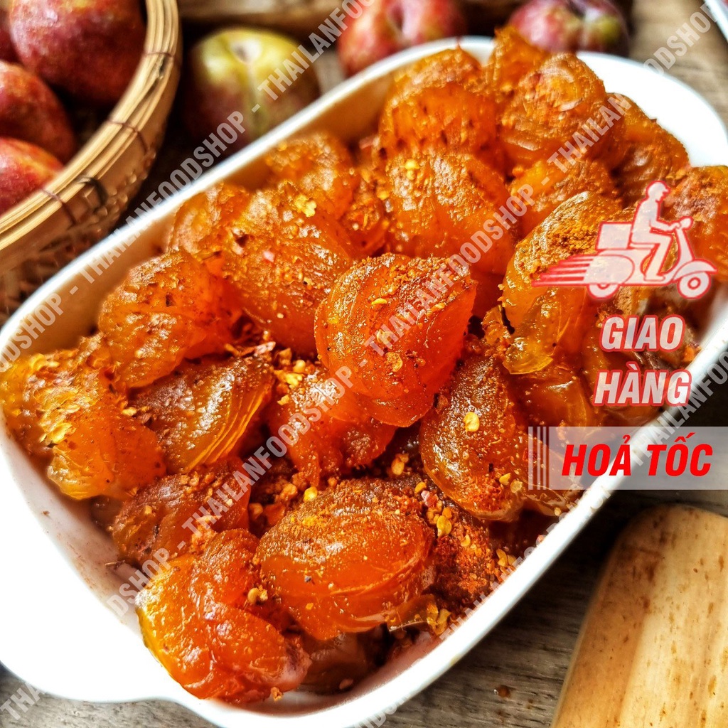 Mận Khía Rim Chua Ngọt/ Lắc Muối Ớt Lon 500Gr