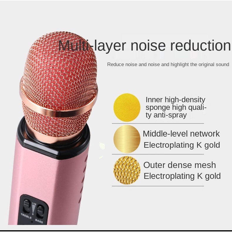 Micrô không dây K6 hỗ trợ kết nối Bluetooth dành cho điện thoại