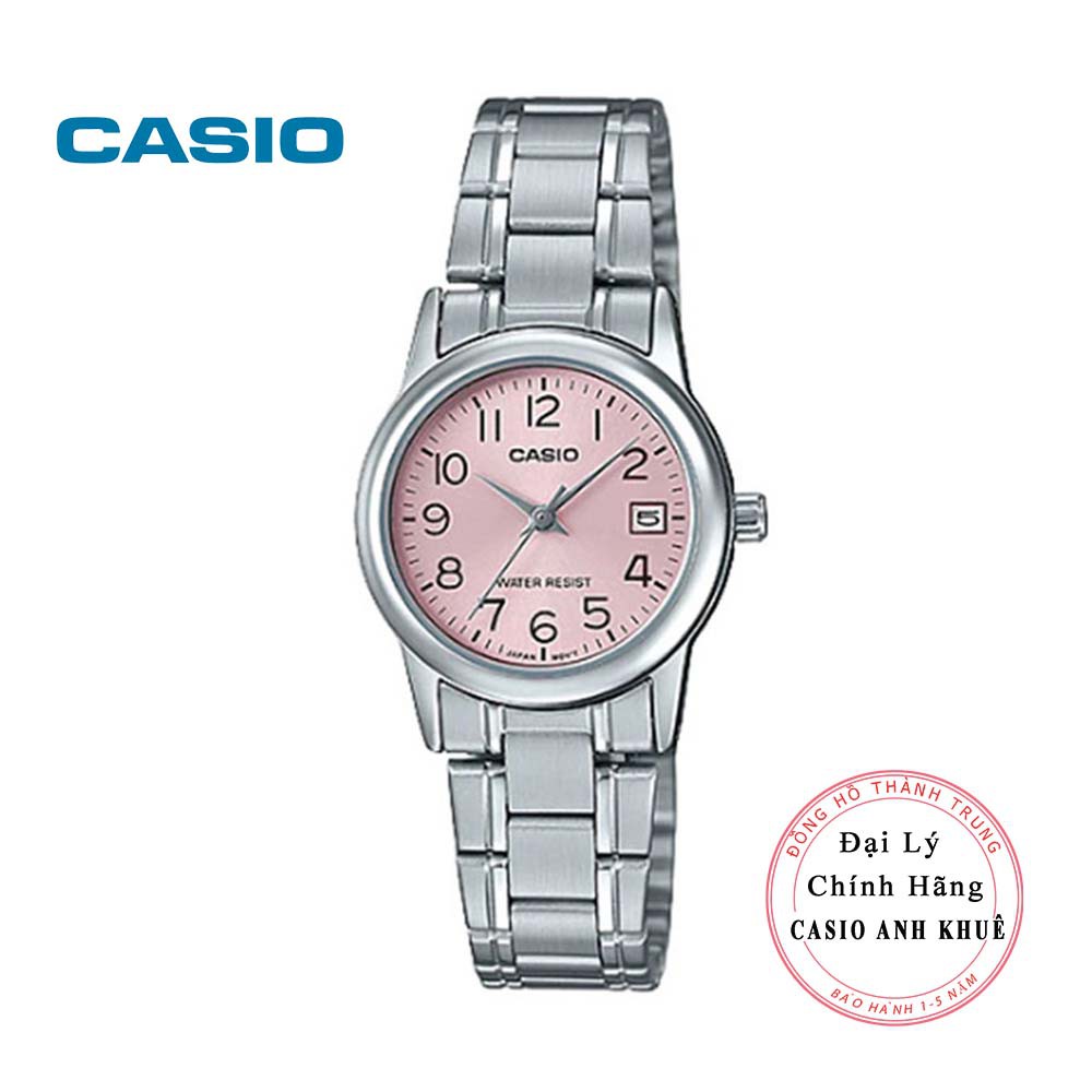 Đồng hồ nữ Casio LTP-V002D-4BUDF dây kim loại