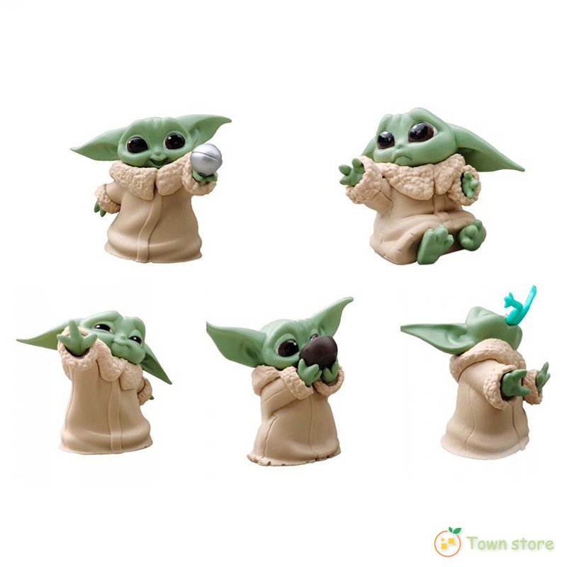 Set 5 Mô Hình Nhân Vật Baby Yoda Phim Star Wars 4