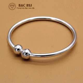 Vòng đeo tay bằng bạc cho bé chất liệu bạc ta cao cấp, Bạc BSJ - VTB05