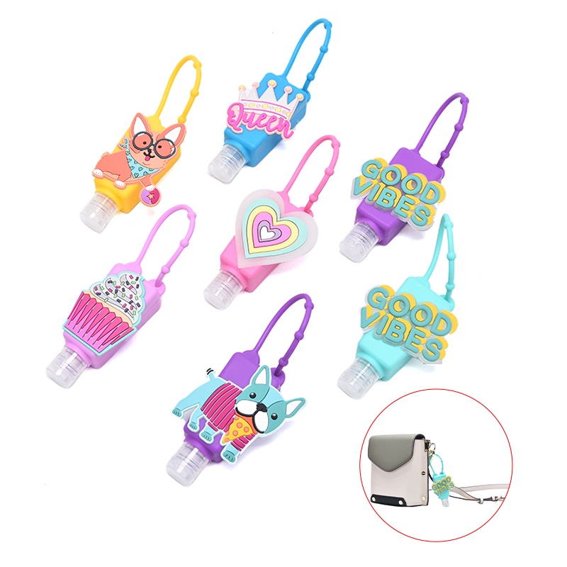 Bình Đựng Nước Rửa Tay Bằng Silicone Hình Chú Chó / Vương Miện Đáng Yêu
