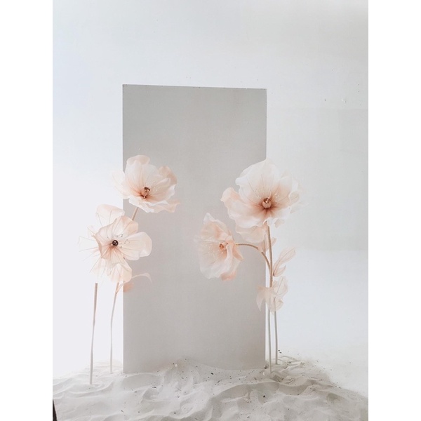 Set 2 cây hoa khổng lồ loại mix màu dùng decor, trang trí các nơi đẹp, hút khách..