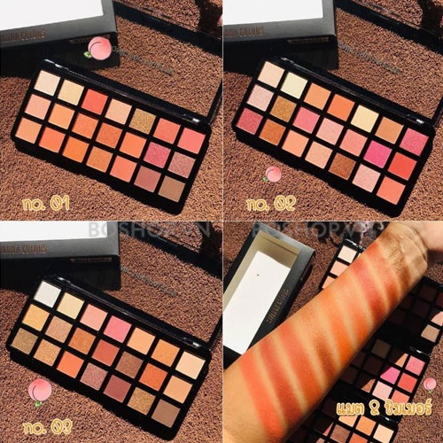 Bảng Phấn Mắt Sivanna Iconic Pro Palette HF384 Gồm 21 Ô Màu Lì và Ánh Nhũ