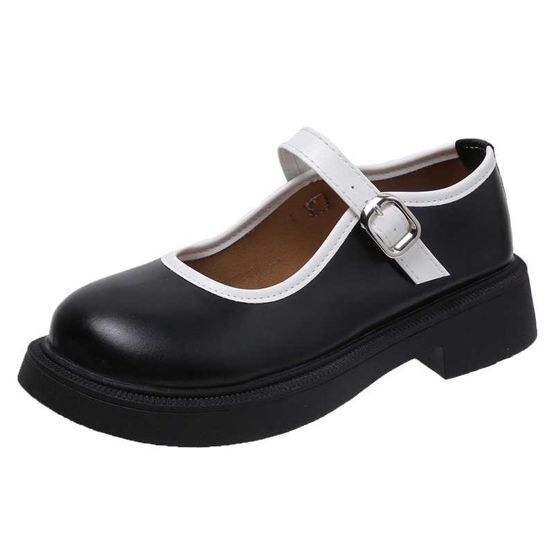 Giày da IELGY đế dày phong cách retro thời trang cho nữ