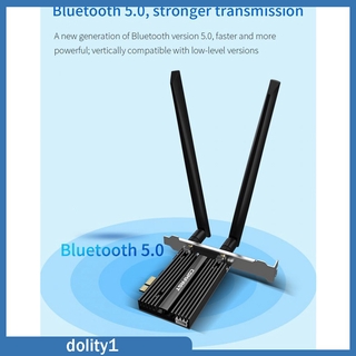 [Dolity1] Thẻ Wifi 3000mbps Wifi 6 Thẻ Pcie 802.11ax Pci Wifi Bluetooth 5.0 Pc