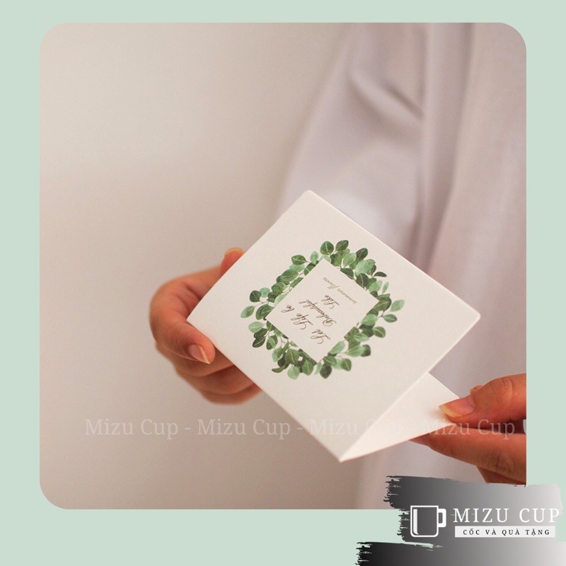 [Mizu Cup] Thiệp cao cấp chúc ngày lễ, sinh nhật, kỉ niệm đặc biệt phong cách bắc Âu