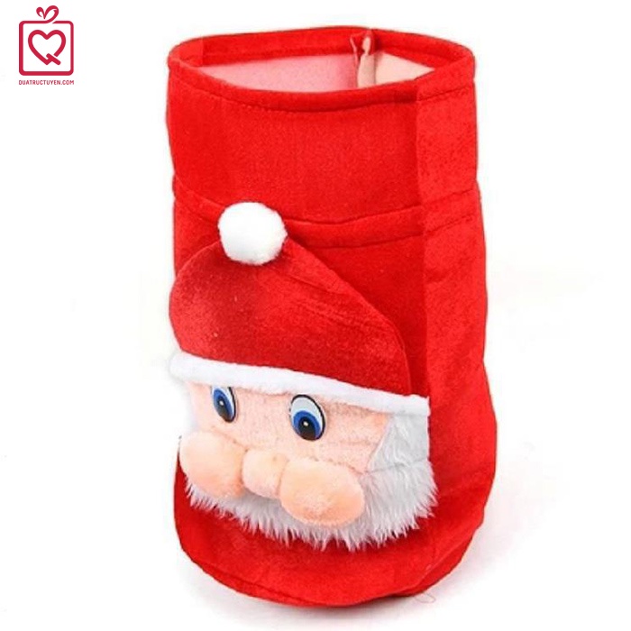 Túi đựng quà ông già Noel - túi quà giáng sinh vải nhung mềm 36 x 45cm