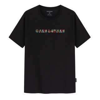 Áo thun nam 100% Cotton in Care & Share phiên bản mới Typo Colorful màu Đen thương hiệu Coolmate