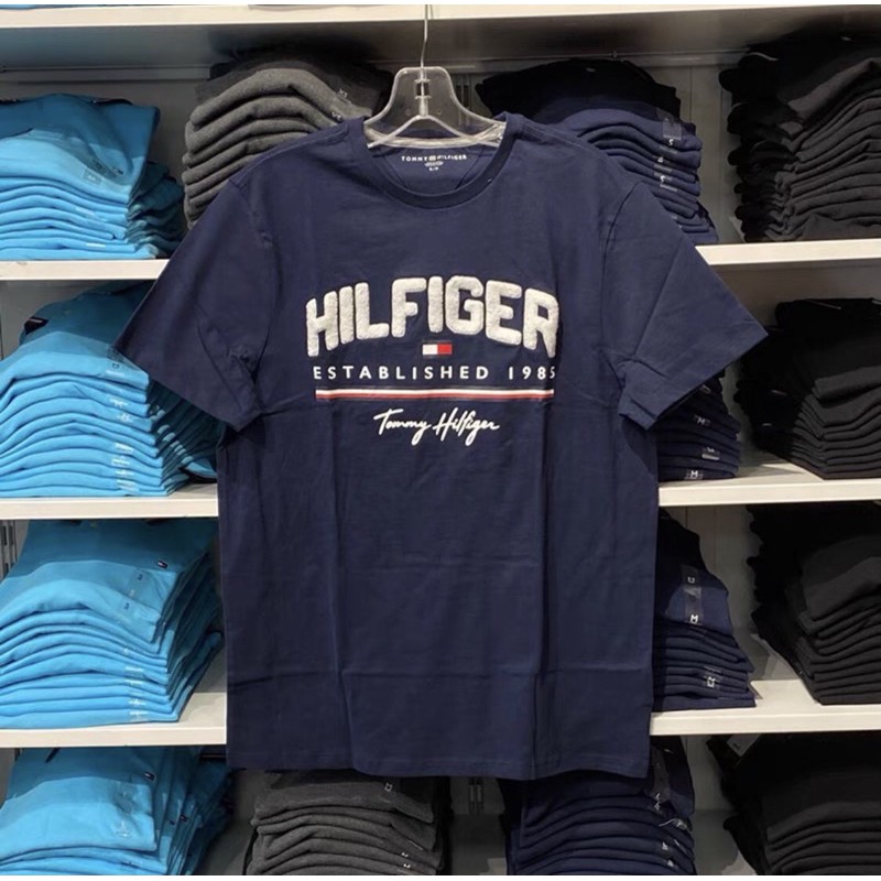 TOMMY HILFIGER chính hãng của Mỹ - Áo thun nam ngắn tay cotton - Tommy áo thun nam cổ tròn