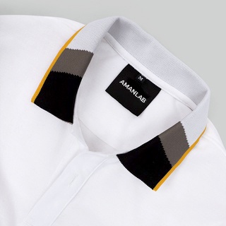 Áo thun polo nam ngắn tay, cổ bẻ,vải cotton cá sấu, form regular họa tiết chú chó Pulldog AMANLAB