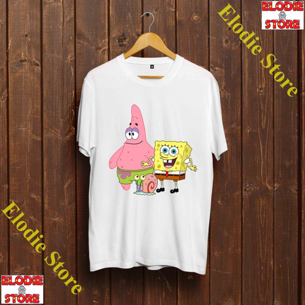 🎁 Áo Thun SpongeBob - Áo Thun Chú Bọt Biển Tinh Nghịch siêu đẹp - siêu rẻ - SPB-004