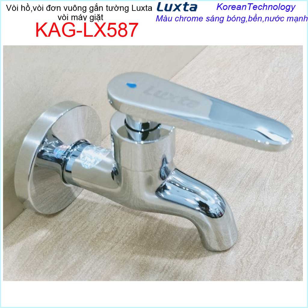 Vòi lạnh gắn tường, vòi hồ Luxta, vòi xả nước KAG-LX587