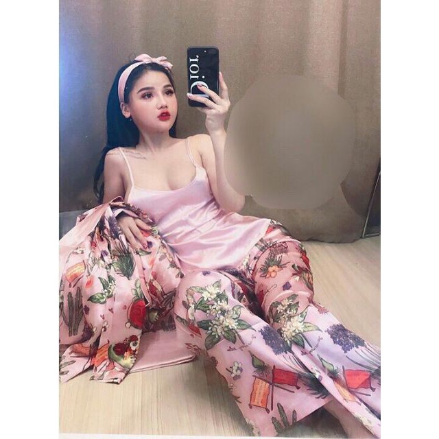 Siêu Phẩm Ngủ Hai Set Đùi Và Dài siêu, Cao Cấp,đồ bộ luan mặc nhà