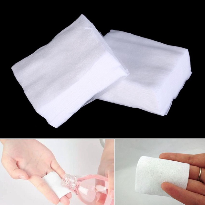 Bông tẩy trang 3 lớp Cotton Pad 222 miếng sợi bông tự nhiên mềm mịn hút nước tốt siêu tiết kiệm an toàn cho da Angola