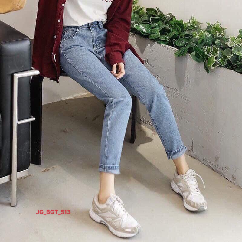 HCM️⚡ Baggy ống ôm vừa người màu xanh nhạt mã: JG_BGT_513