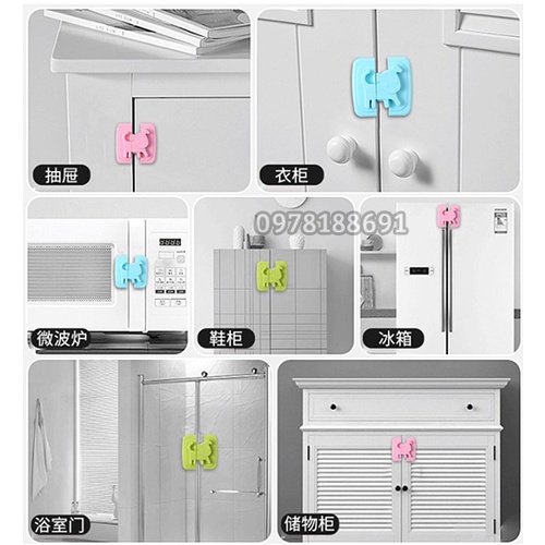 Khóa Chốt Tủ Lạnh Cao Cấp Giữ An Toàn Cho Bé - Hình Thú