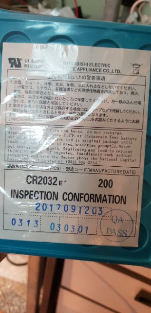 Pin CR2032 MITSUBISHI CHÍNH HÃNG
