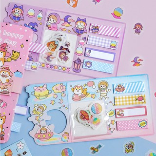 (SIÊU HOT) Bộ Sticker Trang Trí Cute + Giấy Note bella