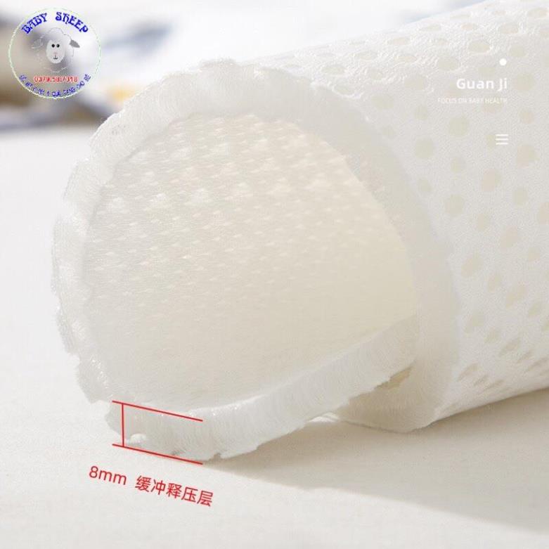 GỐI SỢI TRE CAO CẤP CHO BÉ KÈM TẤM LÓT 3D THOÁNG KHÍ