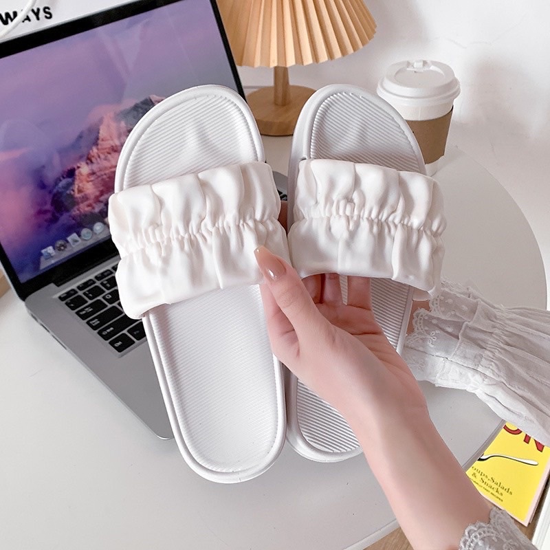 Dép lê BÈO NHỰA MÀU TRƠN chống trượt