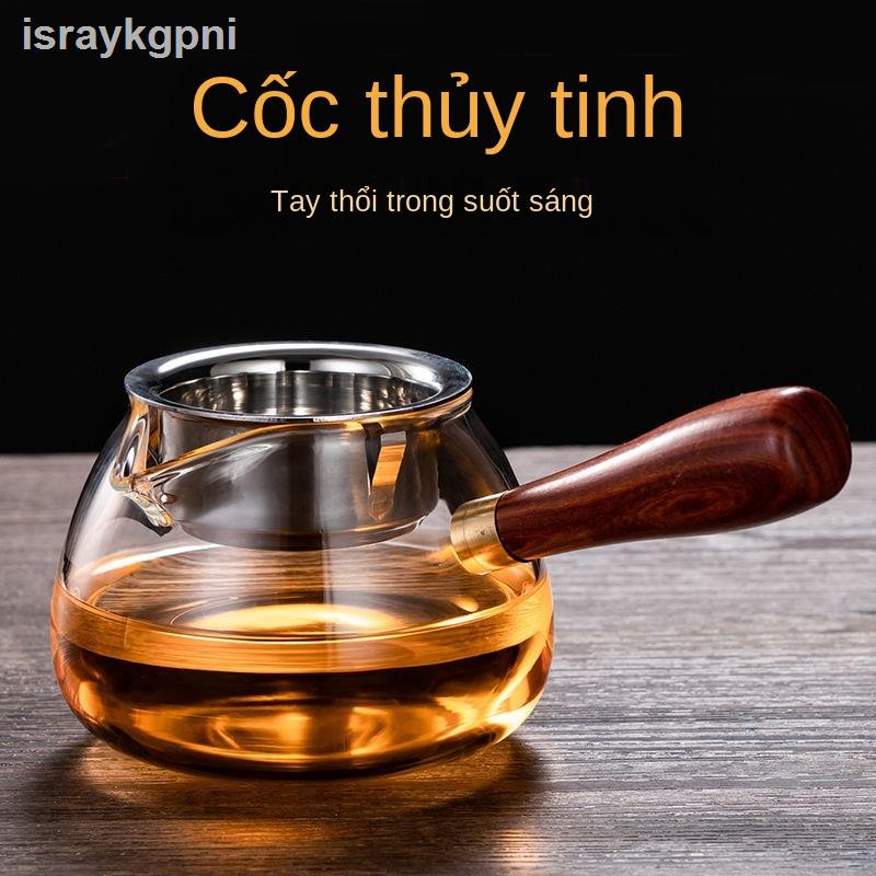 (Date mới)Tay cầm Extra-Atsugi Ly thủy tinh Công bằng Xả trà Một máy pha Chi nhánh Gongdao Chén Biển Ấm dày bên hông chị