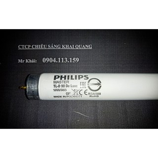(SALE) Bóng đèn so màu D65 Philips Master TL-D 90 De Luxe 18W/965