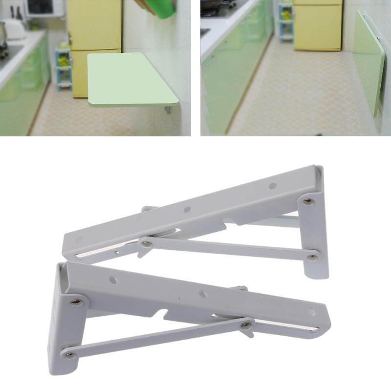 Bộ 2 Giá Đỡ Gắn Tường Bằng Thép Không Gỉ Tiết Kiệm Không Gian Tiện Dụng DIY