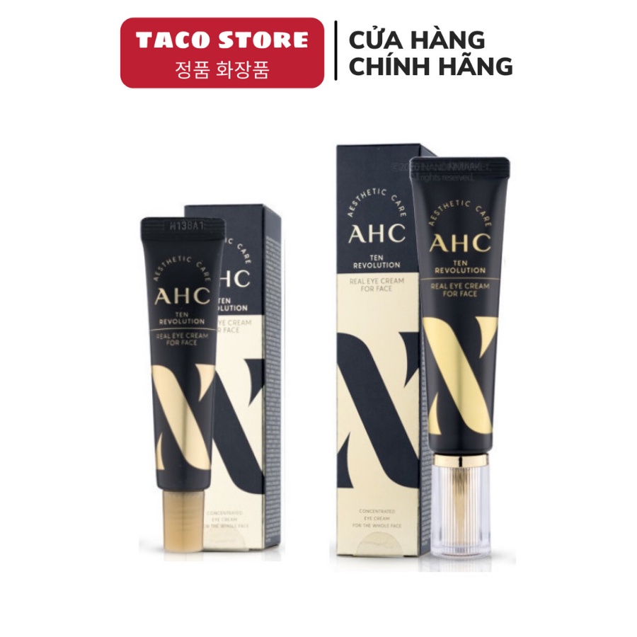 Kem Mắt AHC Ageless Real Eye Cream For Face 12ml &amp;30ml Hàn Quốc