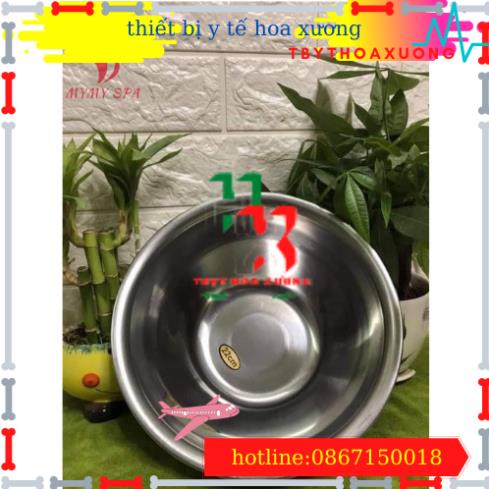 [Hàng Cao Cấp ] Bát Inox Đựng Nước Size 22cm Spa Dùng Cho Cây Bát Nước