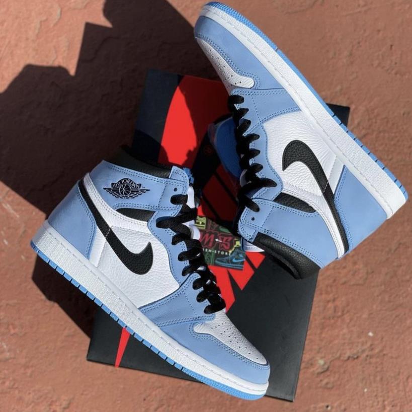 Giày Thể Thao Jordan 1 Cao Cổ Xanh Dương [Tặng Phụ Kiện] Giày sneaker JD High University Blue nam nữ Hot Hit 2021 | BigBuy360 - bigbuy360.vn