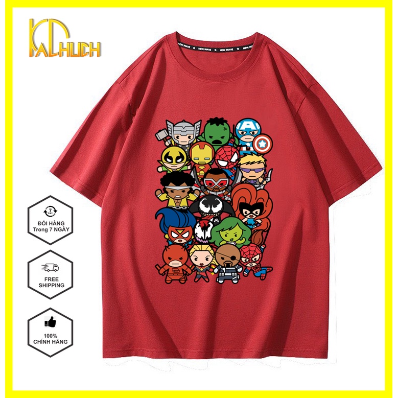 ÁO THUN NAM NỮ UNISEX TAY LỠ FORM RỘNG IN CÁC SIÊU ANH HÙNG