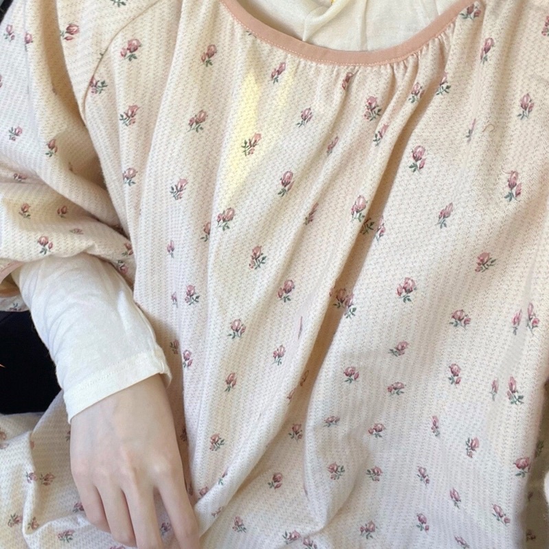 𝐚𝐬𝐡𝐞𝐱𝐢𝐧𝐜𝐡𝐚𝐨:  pyjamas, set đồ mặc nhà dáng rộng - áo tay phồng