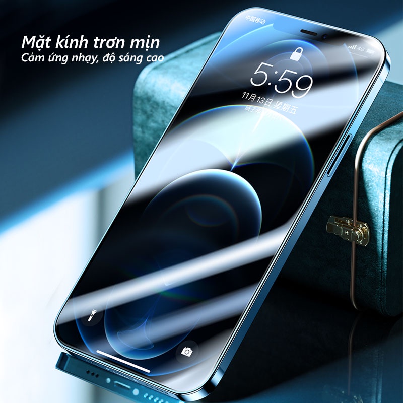 Cường lực XUNDD Full màn hình iPhone 15/14/13/12/11/X SERIES Nguyên seal, Nguyên hộp
