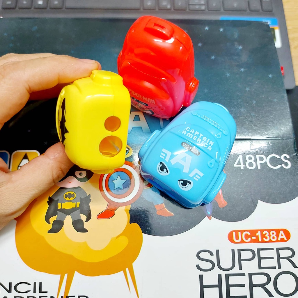 Gọt Bút Chì Chuốt Bút Chì Hình Balo Siêu Nhân Cho Học Sinh