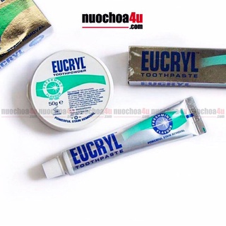 Bột Làm Trắng Răng EUCRYL Hương Bạc Hà 50g