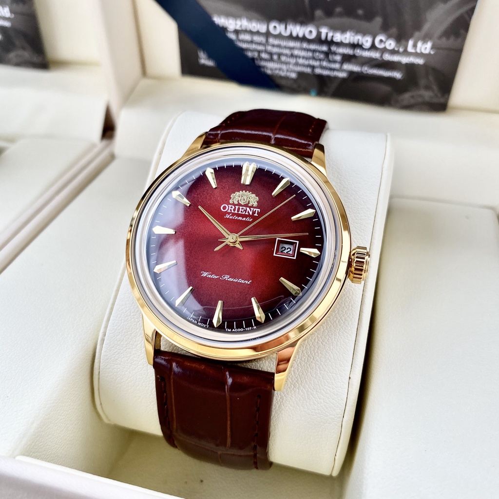 Đồng Hồ NAM OR025 Mặt Đỏ Chống Xước, Chống Nước SINH HOẠT - TẶNG 1 Vòng Đá tỳ Hưu + 1 ví da + 2 pin AG4