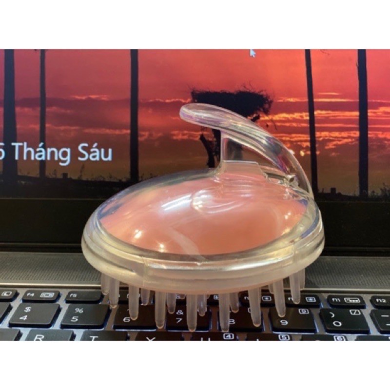 Đôi Lược Gội Đầu Dưỡng Sinh Cặp Lược Gội Đầu Silicon Massage Sạc x3 Lần