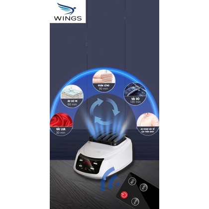 Tủ Sấy Quần Áo Thông Minh Gấp Gọn Wings 1500W Có Remote