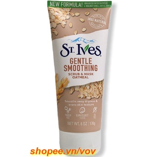 Sữa Rửa Mặt St.Ives Hương Yến Mạch Gentle Smoothing 170g, vov Chuyên Hàng Hiệu Chính Hãng.