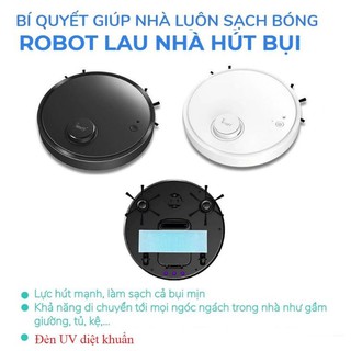 Combo robot quét nhà hút bụi lau nhà tự động 3 trong 1 bowai