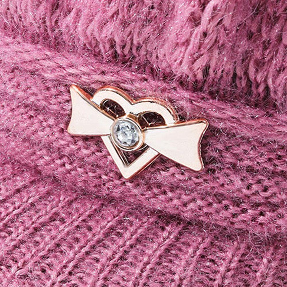 Mũ Beanie Dệt Kim Màu Trơn Dễ Thương Chất Lượng Cao Cho Nữ