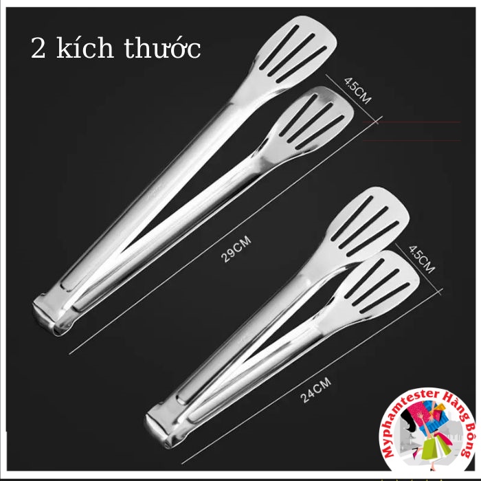 (HÀNG ĐẸP) Kẹp gắp inox 304 không gỉ, chống trơn trượt