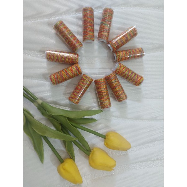 Chỉ Thêu Nhiều Màu- Dành Cho Máy May Gia Đinh-Chỉ Đẹp Lắm Ạ