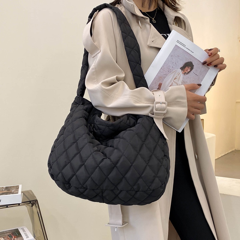 XIXI Túi Đeo Vai Bằng Nylon Thời Trang Mùa Đông Cho Nữ